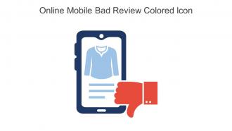 Online Mobile Bad Review Colored Icon In Powerpoint Pptx Png And Editable Eps Format