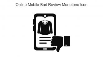 Online Mobile Bad Review Monotone Icon In Powerpoint Pptx Png And Editable Eps Format