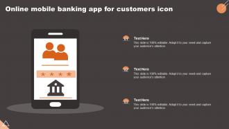 Online Mobile Banking App For Customers Icon