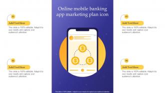 Online Mobile Banking App Marketing Plan Icon