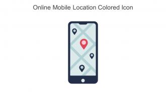 Online Mobile Location Colored Icon In Powerpoint Pptx Png And Editable Eps Format