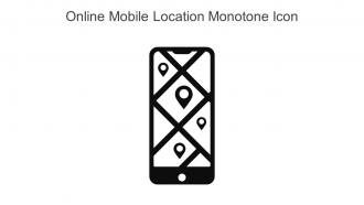 Online Mobile Location Monotone Icon In Powerpoint Pptx Png And Editable Eps Format