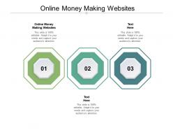 Online money making websites ppt powerpoint presentation inspiration design templates cpb
