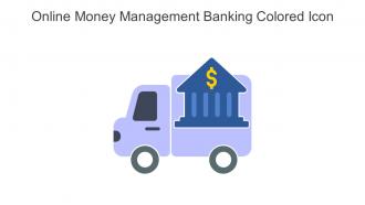 Online Money Management Banking Colored Icon In Powerpoint Pptx Png And Editable Eps Format