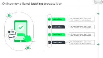 Online Movie Ticket Booking Process Icon