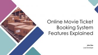 Online Movie Ticket Booking System Features Explained PPT Slides AT