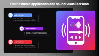 Online Music Application And Sound Visualizer Icon