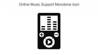 Online Music Support Monotone Icon In Powerpoint Pptx Png And Editable Eps Format