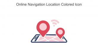 Online Navigation Location Colored Icon In Powerpoint Pptx Png And Editable Eps Format