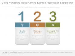 Online networking trade planning example presentation backgrounds