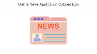 Online News Application Colored Icon In Powerpoint Pptx Png And Editable Eps Format