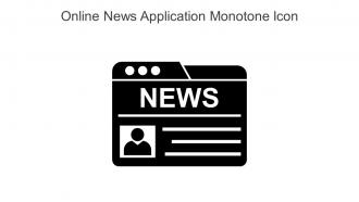 Online News Application Monotone Icon In Powerpoint Pptx Png And Editable Eps Format