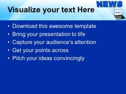 Online news internet technology powerpoint templates ppt themes and graphics 0113
