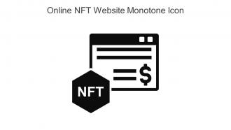 Online NFT Website Monotone Icon In Powerpoint Pptx Png And Editable Eps Format