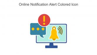 Online Notification Alert Colored Icon In Powerpoint Pptx Png And Editable Eps Format