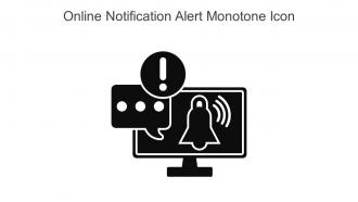 Online Notification Alert Monotone Icon In Powerpoint Pptx Png And Editable Eps Format