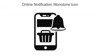 Online Notification Monotone Icon In Powerpoint Pptx Png And Editable Eps Format