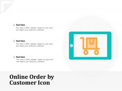 Online order by customer icon