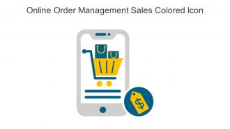 Online Order Management Sales Colored Icon In Powerpoint Pptx Png And Editable Eps Format