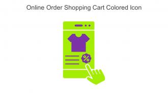 Online Order Shopping Cart Colored Icon In Powerpoint Pptx Png And Editable Eps Format