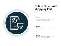 Online order with shopping cart