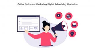Online Outbound Marketing Digital Advertising Illustration