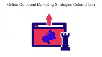 Online Outbound Marketing Strategies Colored Icon In Powerpoint Pptx Png And Editable Eps Format