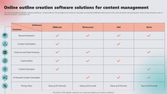 Online Outline Creation Software Solutions For Content Management