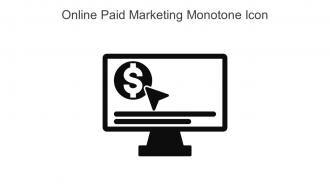 Online Paid Marketing Monotone Icon In Powerpoint Pptx Png And Editable Eps Format