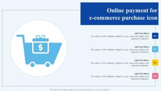 Online Payment For E Commerce Purchase Icon