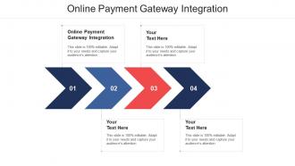 Online payment gateway integration ppt powerpoint presentation pictures infographics cpb