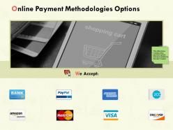 Online payment methodologies options ppt powerpoint presentation pictures