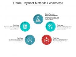 Online payment methods ecommerce ppt powerpoint presentation infographic template cpb