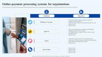 Online Payment Processing Systems For Organizations