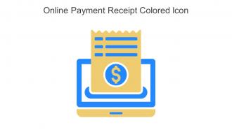 Online Payment Receipt Colored Icon In Powerpoint Pptx Png And Editable Eps Format
