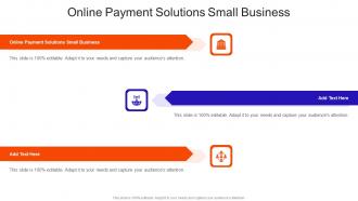 Online Payment Solutions Small Business In Powerpoint And Google Slides Cpb