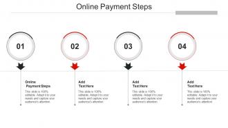 Online Payment Steps Ppt Powerpoint Presentation Slides Backgrounds Cpb