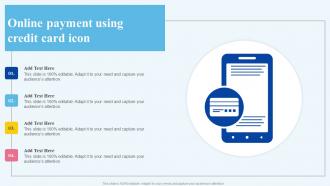 Online Payment Using Credit Card Icon