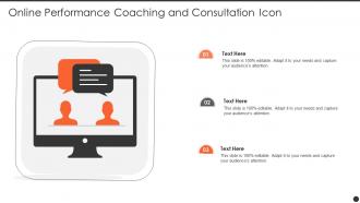 Online Performance Coaching And Consultation Icon