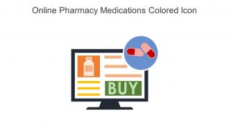 Online Pharmacy Medications Colored Icon In Powerpoint Pptx Png And Editable Eps Format
