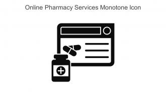 Online Pharmacy Services Monotone Icon In Powerpoint Pptx Png And Editable Eps Format