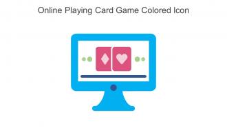 Online Playing Card Game Colored Icon In Powerpoint Pptx Png And Editable Eps Format