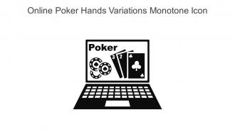 Online Poker Hands Variations Monotone Icon In Powerpoint Pptx Png And Editable Eps Format