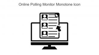 Online Polling Monitor Monotone Icon In Powerpoint Pptx Png And Editable Eps Format