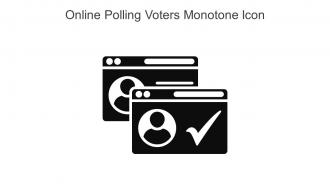 Online Polling Voters Monotone Icon In Powerpoint Pptx Png And Editable Eps Format