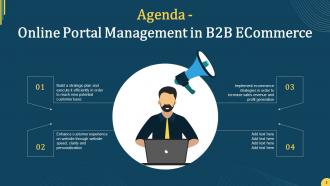 Online Portal Management In B2B Ecommerce Powerpoint Presentation Slides Idea Captivating