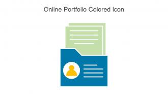 Online Portfolio Colored Icon In Powerpoint Pptx Png And Editable Eps Format