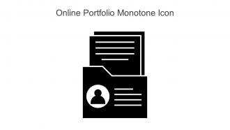 Online Portfolio Monotone Icon In Powerpoint Pptx Png And Editable Eps Format
