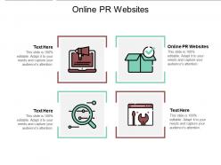 Online pr websites online marketing tips ppt powerpoint presentation slide download cpb