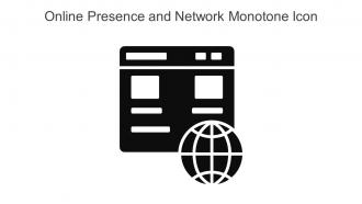 Online Presence And Network Monotone Icon In Powerpoint Pptx Png And Editable Eps Format